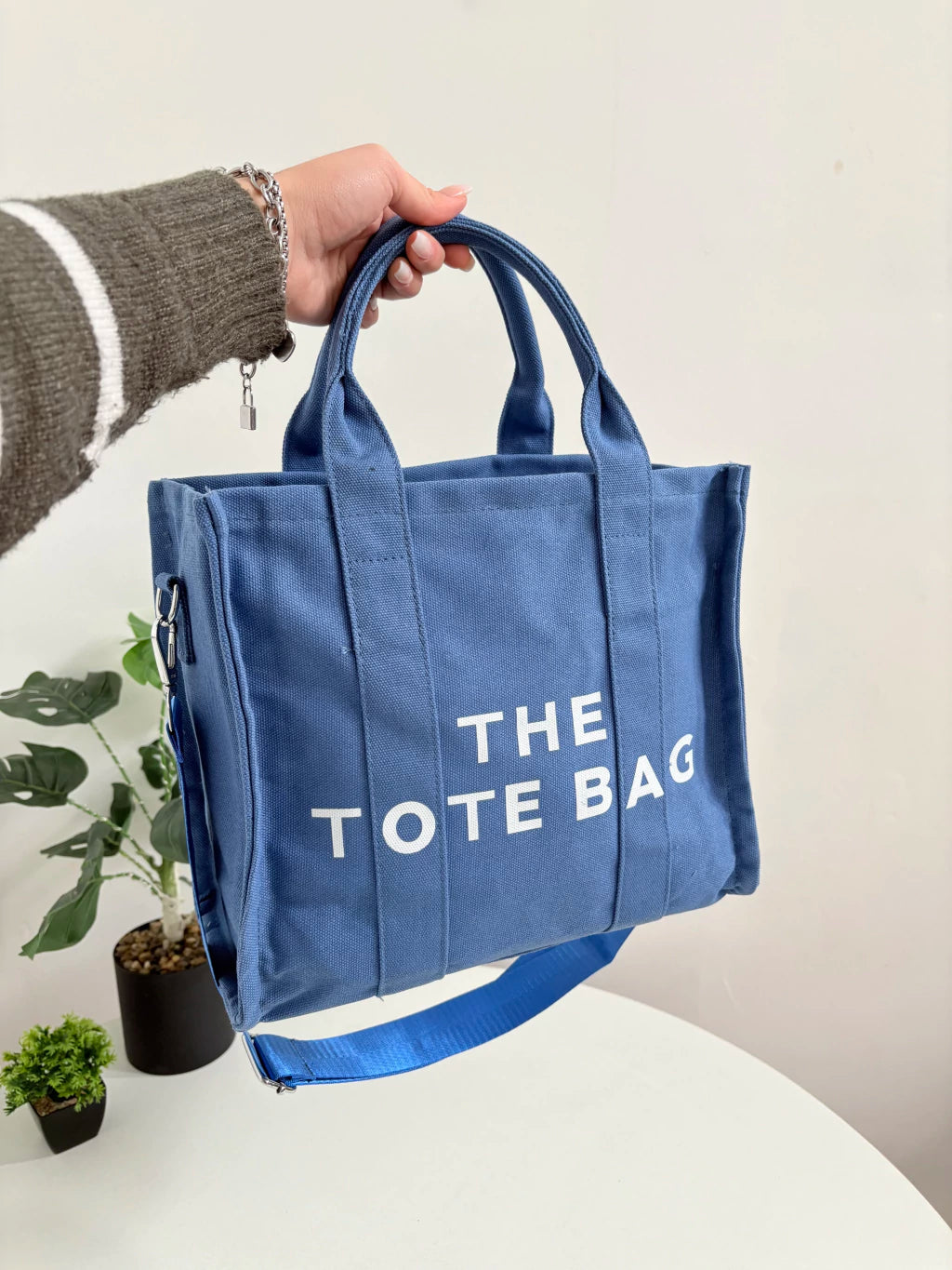 BOLSO TOTE AZUL