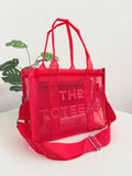 BOLSO PLAYA/CASUAL ROJO