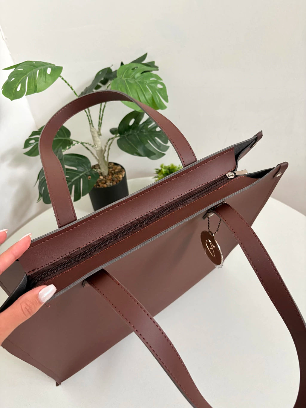 BOLSO MARBELLA MARRON OSCURO