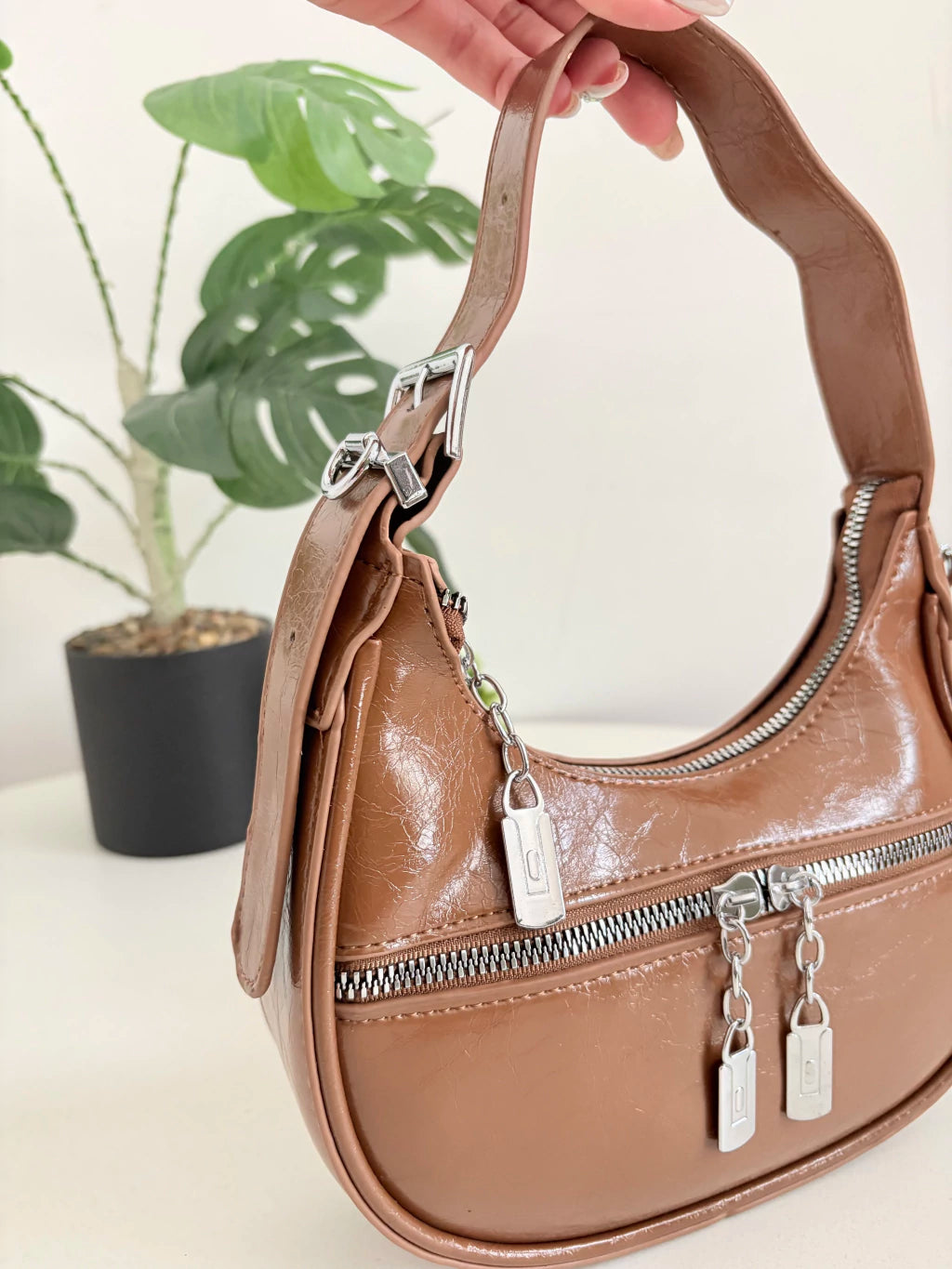 BAG CINT MARRON