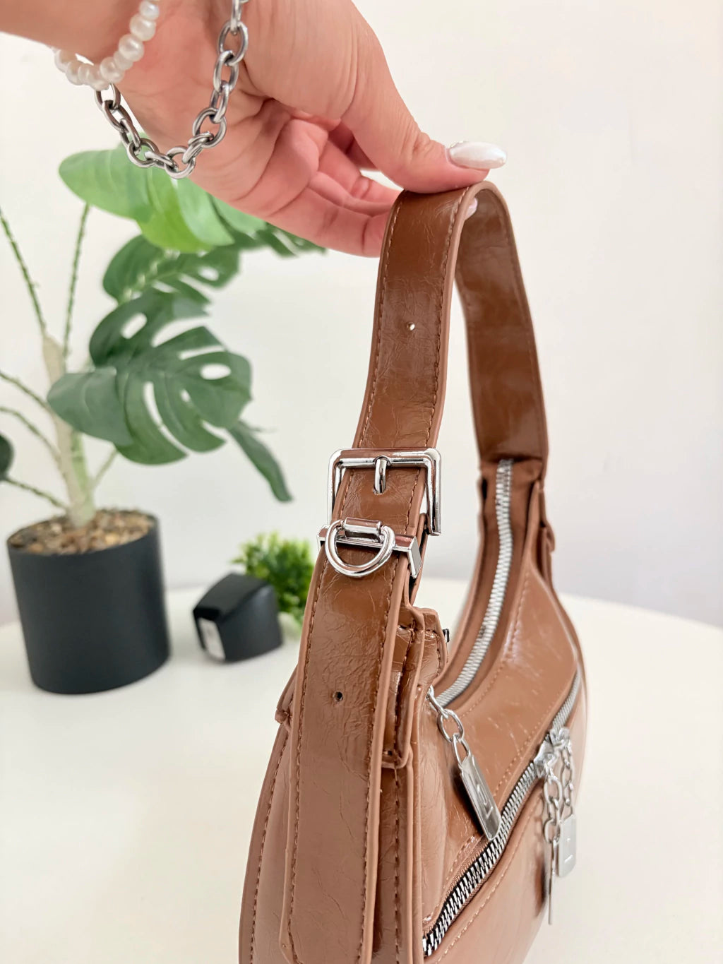 BAG CINT MARRON