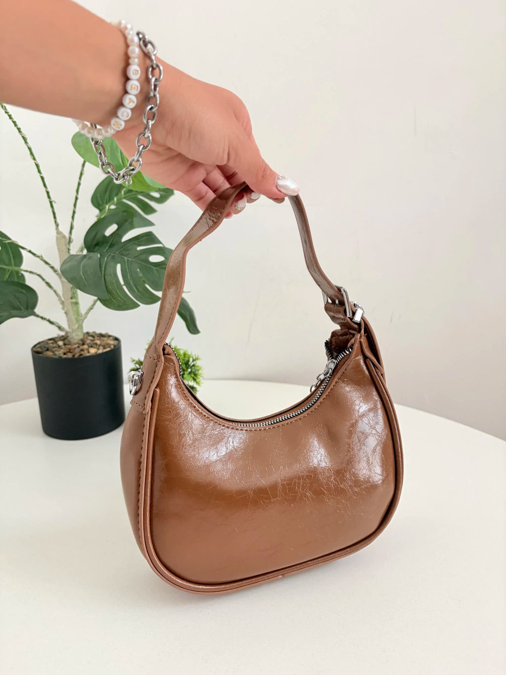 BAG CINT MARRON